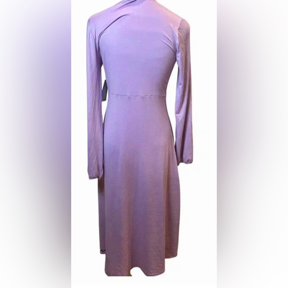 Velvet Torch Purple Long Sleeve MIDI Dress Size Small (4-6) NWT - Picture 3 of 13